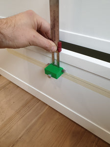 Shaker door Handle jig Paolini pocket ruler Festool kitchen installation