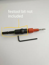 Load image into Gallery viewer, TCT 3.0mm drill countersink bit fits festool centrotec 8mm shaft
